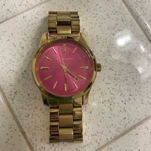 Michael Kors women’s watch with a pink face
